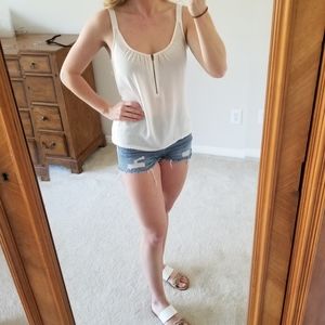Casual white tank